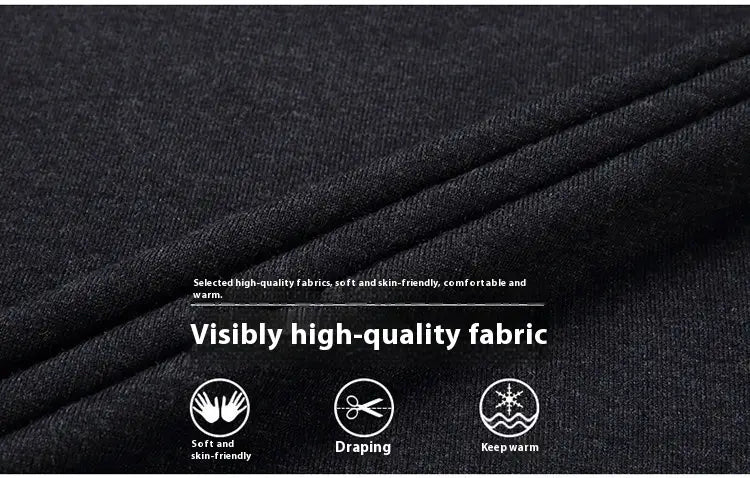 Herren-Wollstrick-Poloshirt mit langen Ärmeln aus schwarzem, weichem, hautfreundlichem, hochwertigem Stoff mit glatter Textur