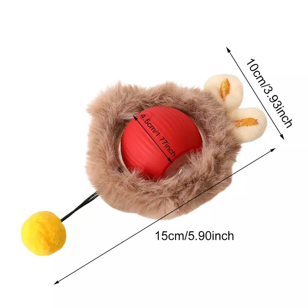 Interactive Rolling Cat Ball Silicone Motion Toy