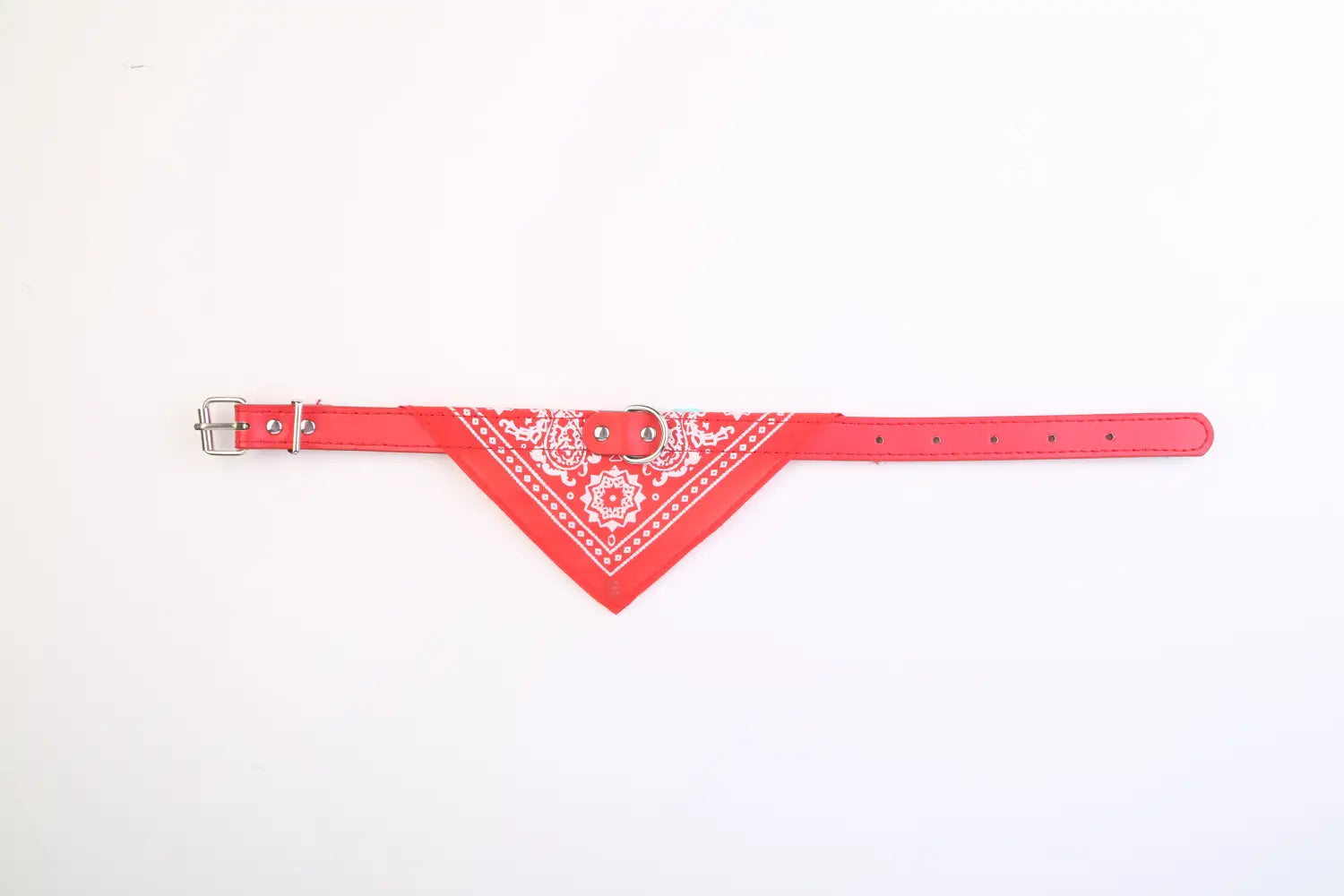 Adjustable Bandana Pet Collar Leather Triangle Scarf