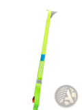 Cab Lok motorhome seat strap for Fiat Ducato Boxer Relay with bright lime green webbing and silver metal buckle