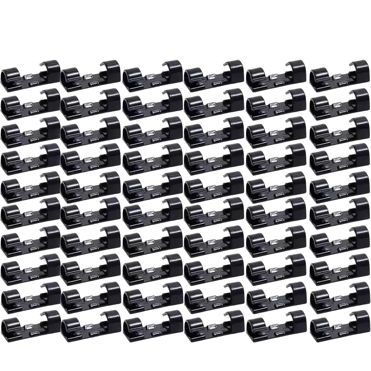 Black plastic cable ties 60 pieces per pack for organizing cables in the cable clips organizer 60-piece set