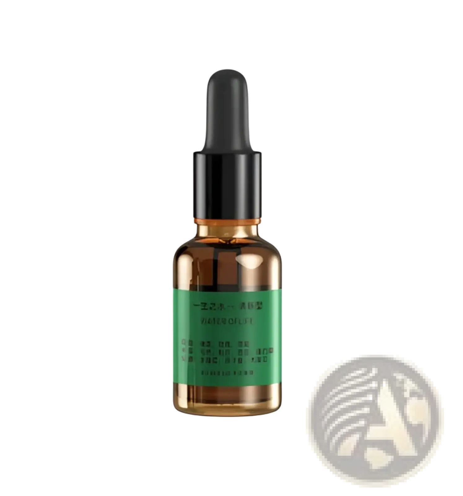 Amber glass dropper bottle with black cap and green label for candle light aroma diffuser usb humidifier 120ml