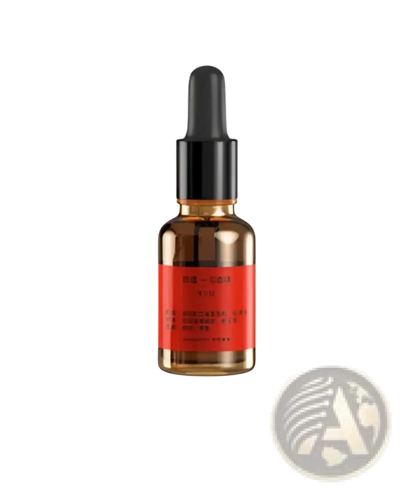 Amber glass dropper bottle with black cap and red label for candle light aroma diffuser usb humidifier 120ml