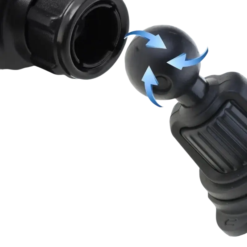 Black universal phone holder car air vent mount clip with 17mm ball joint for adjustable car air positioning