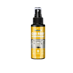 A sleek black 100ml zhenguide car interior detailing spray and leather cleaner with vibrant yellow label for refinishing