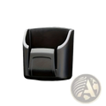 Black plastic car key organizer dashboard storage box with a sleek modern design and smooth edges cup holder