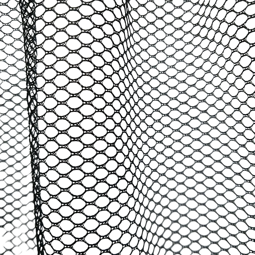 Black mesh fabric with consistent oval-shaped holes for car trunk organizer elastic mesh storage net material