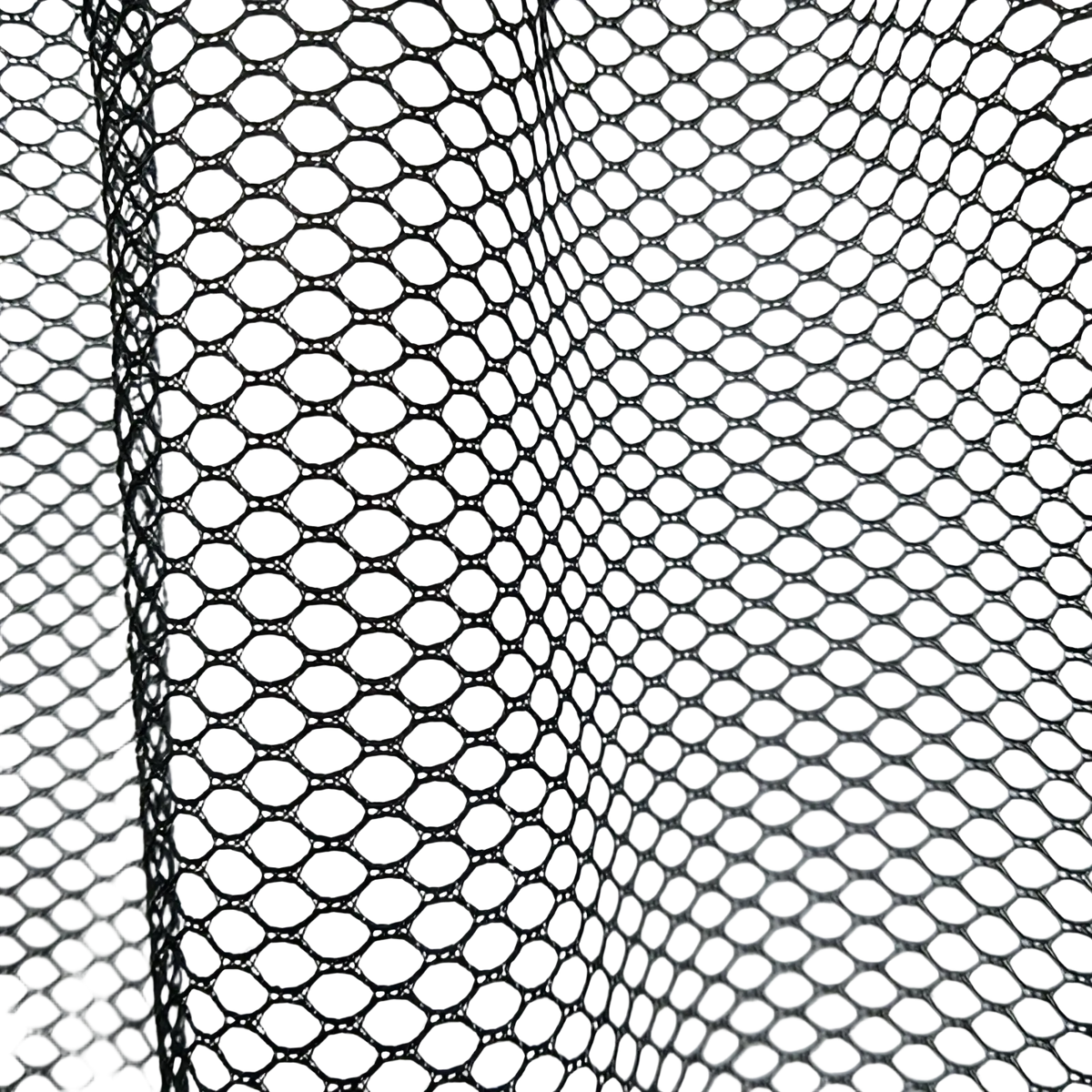 Black mesh fabric with consistent oval-shaped holes for car trunk organizer elastic mesh storage net material