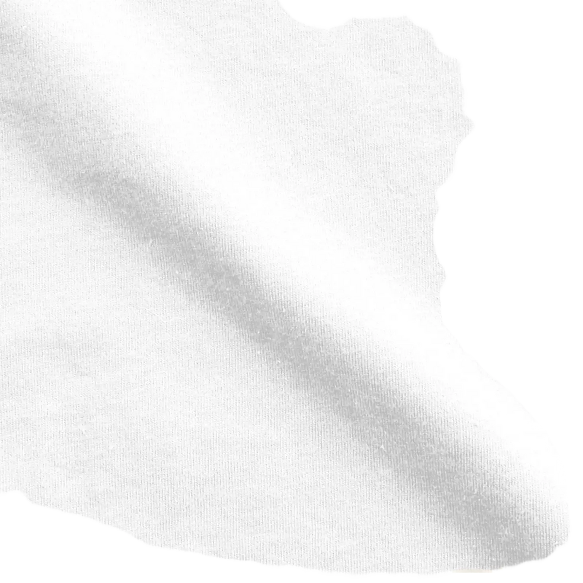 White cotton fabric with a soft textured surface featured in the Caseoh Merch Graphic Cotton T-shirt product