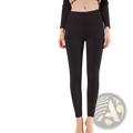Black cashmere thermal fleece leggings for women made from thickening lambswool designed for cold resistance down to -20°c