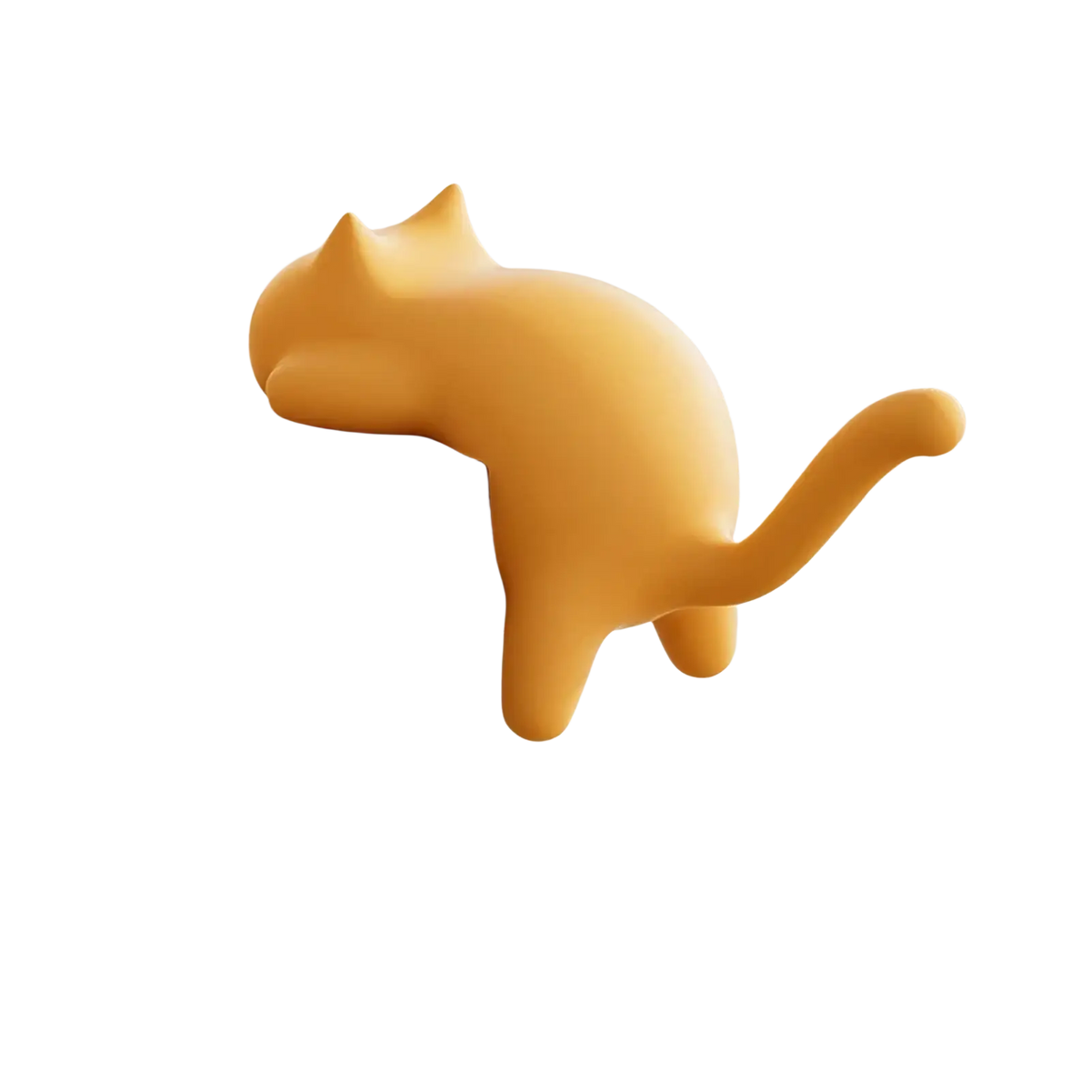 Yellow silicone cat-shaped desk hook organizer designed to hold small items and declutter workspace