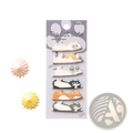 A set of 180 colorful cat-themed adhesive index stickers with various poses on a gray card with paw print design