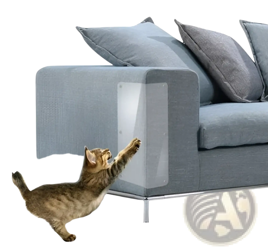 Clear protective sleeve for sofa arms in a 2 pack cat scratch protector furniture guard 30x45cm transparent plastic