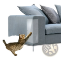 Clear protective sleeve for sofa arms in a 2 pack cat scratch protector furniture guard 30x45cm transparent plastic