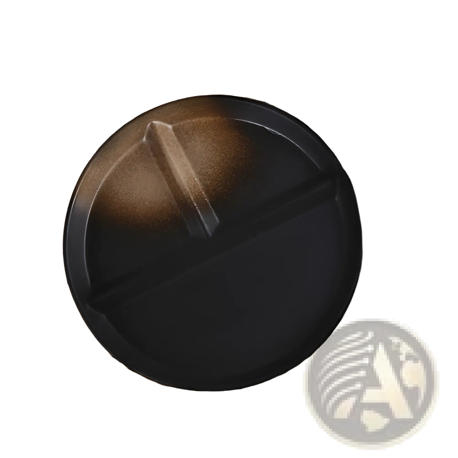 Ceramic divided dinner plate set with speckled glaze featuring black matte finish and brown gradient in three sections