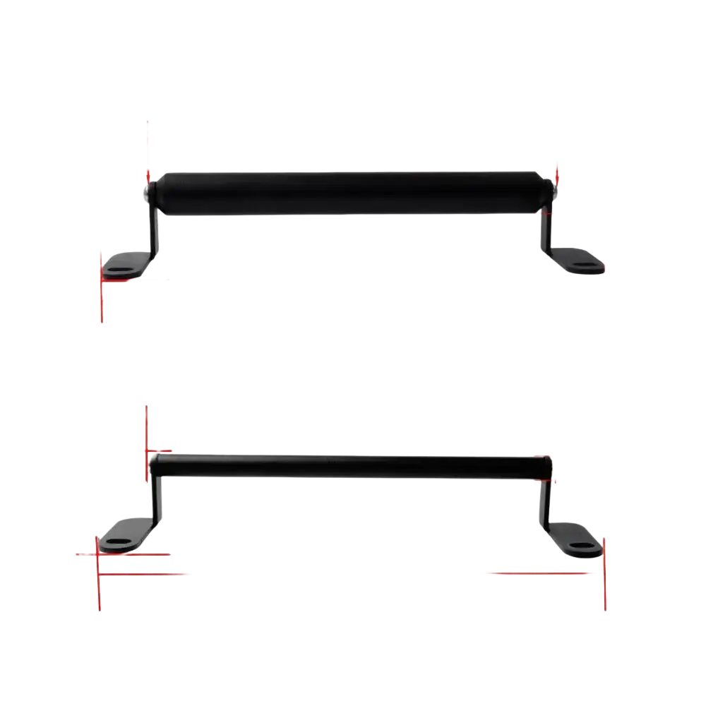 Black metal handle with two mounting brackets for cfmoto 800mt gps navigation mount bracket available in 21cm length