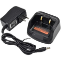 Black plastic ch10l23 desktop charger with coiled power cord for hytera bd552i radios