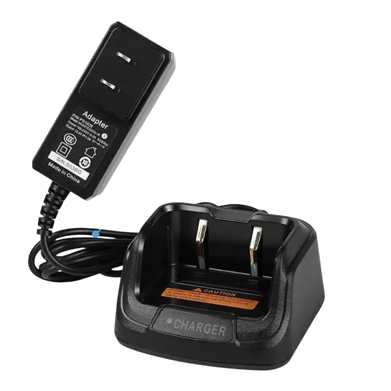 Black plastic ch10l23 desktop charger with 1.35 meter cable and base for hytera bd502i bd552i bd612i radios