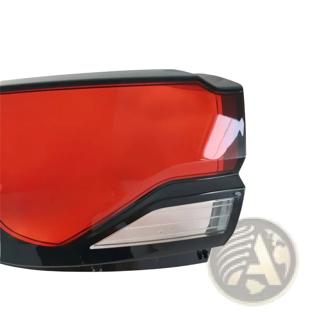 Back side of black plastic Changan Cs35 Plus taillight shell with red lens and clear turn signal section 2021 2023 model
