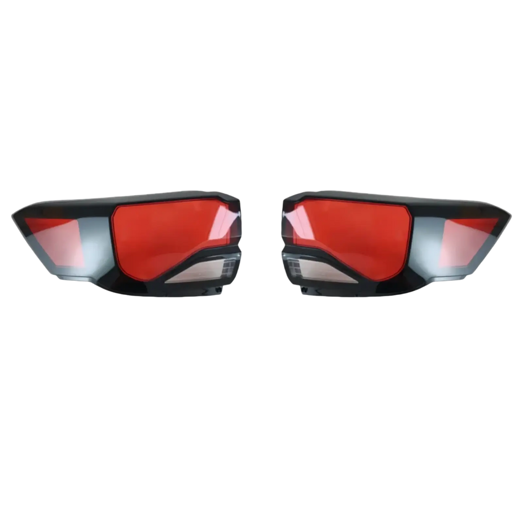 Back side of Changan Cs35 Plus taillight shell 2021 2023 with black and red LED angular design