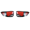 Back side of Changan Cs35 Plus taillight shell 2021 2023 with black and red LED angular design