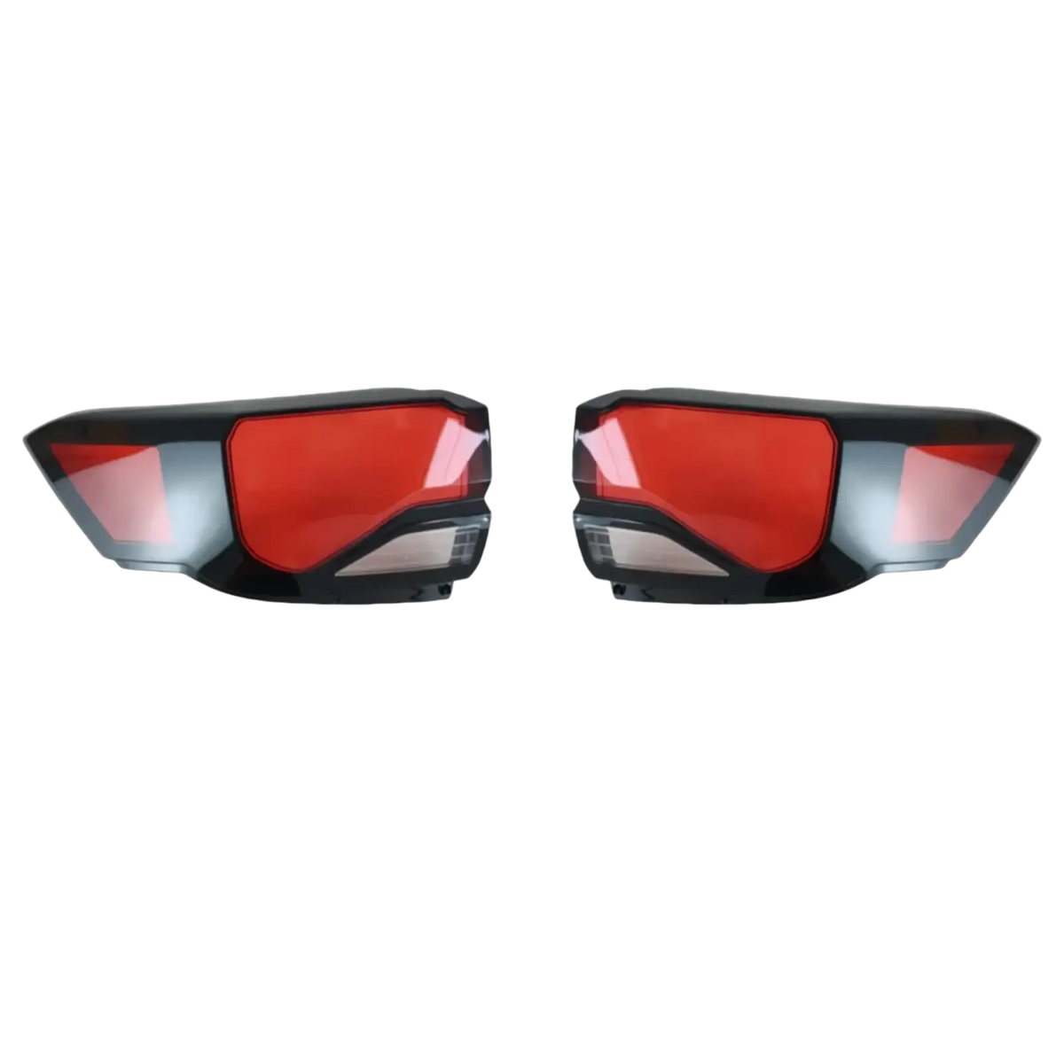 Back side of Changan Cs35 Plus taillight shell 2021 2023 with black and red LED angular design