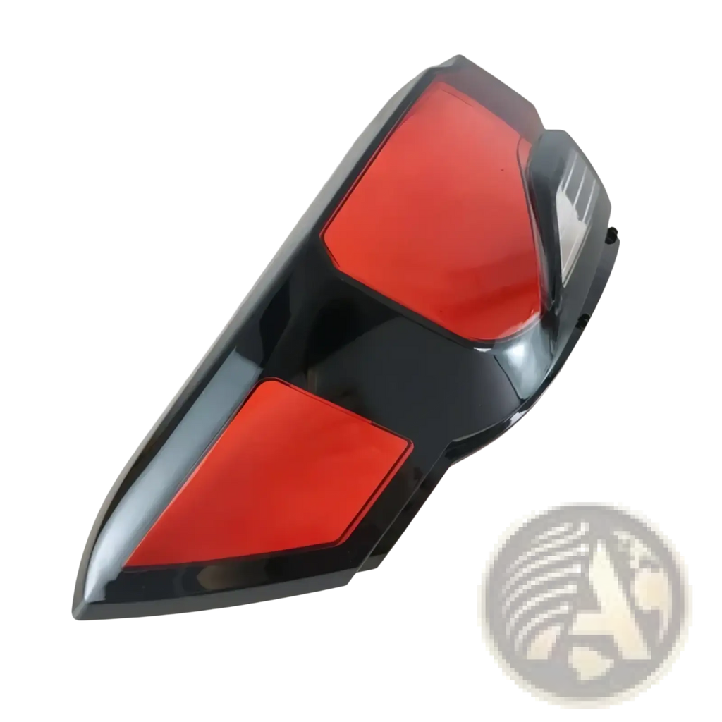 Back side of black and red sleek angular changan cs35 plus taillight shell for 2021 to 2023 models