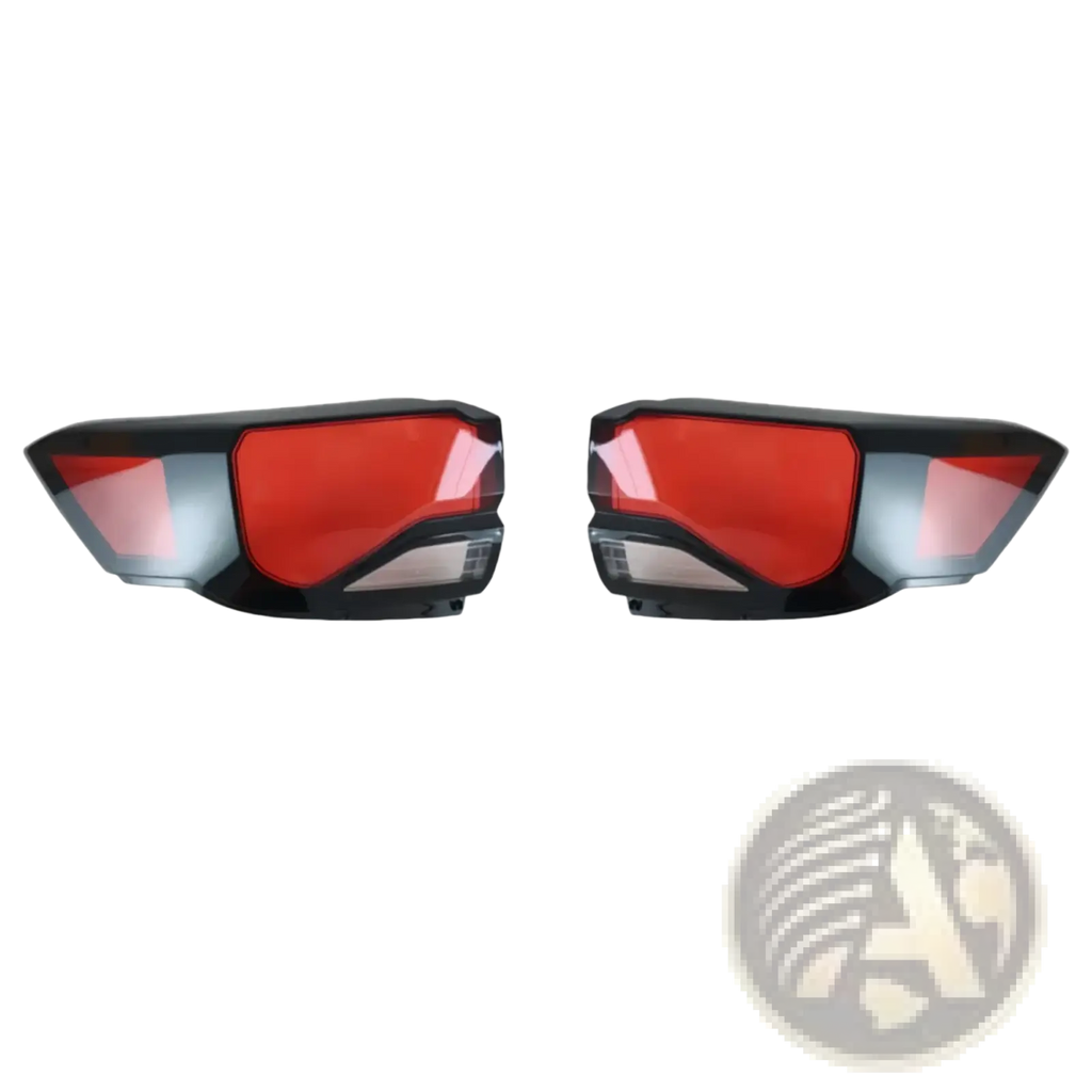 Back side of Changan Cs35 Plus taillight shell 2021 2023 with black and red LED angular design