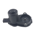 Black plastic power window regulator motor for 2014-2017 Changan Cs75 shown from the back side