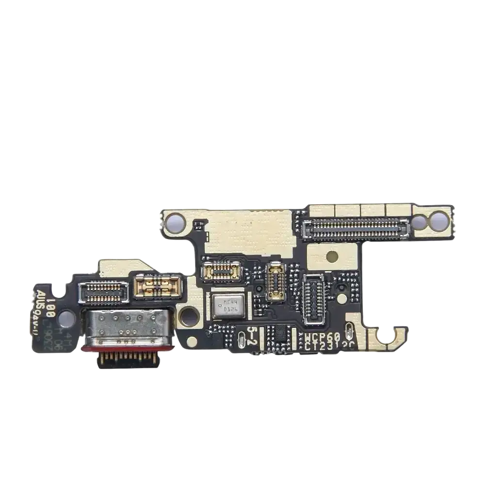 Charging port flex cable for huawei pura 70 mate 60 with black and beige design and gold-colored charger dock connectors