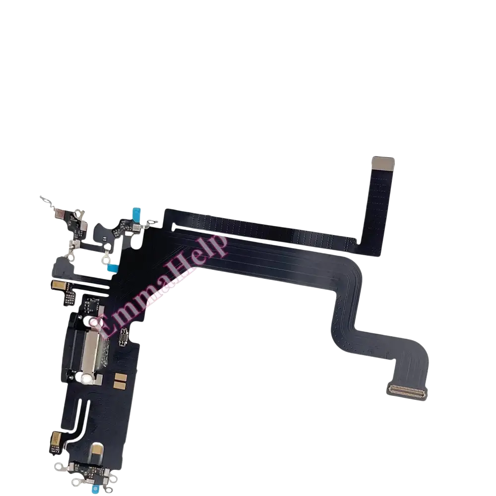 Black flexible charging port flex cable circuit board for iphone 14 pro max replacement part