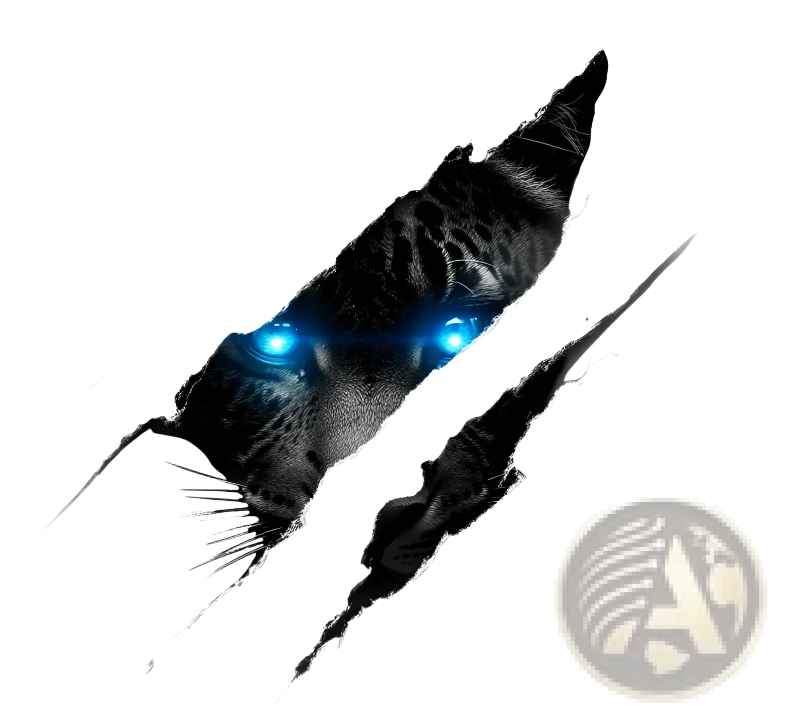 Black cheetah with glowing blue eyes graphic on a casual polyester cheetah graphic trucker hat for men
