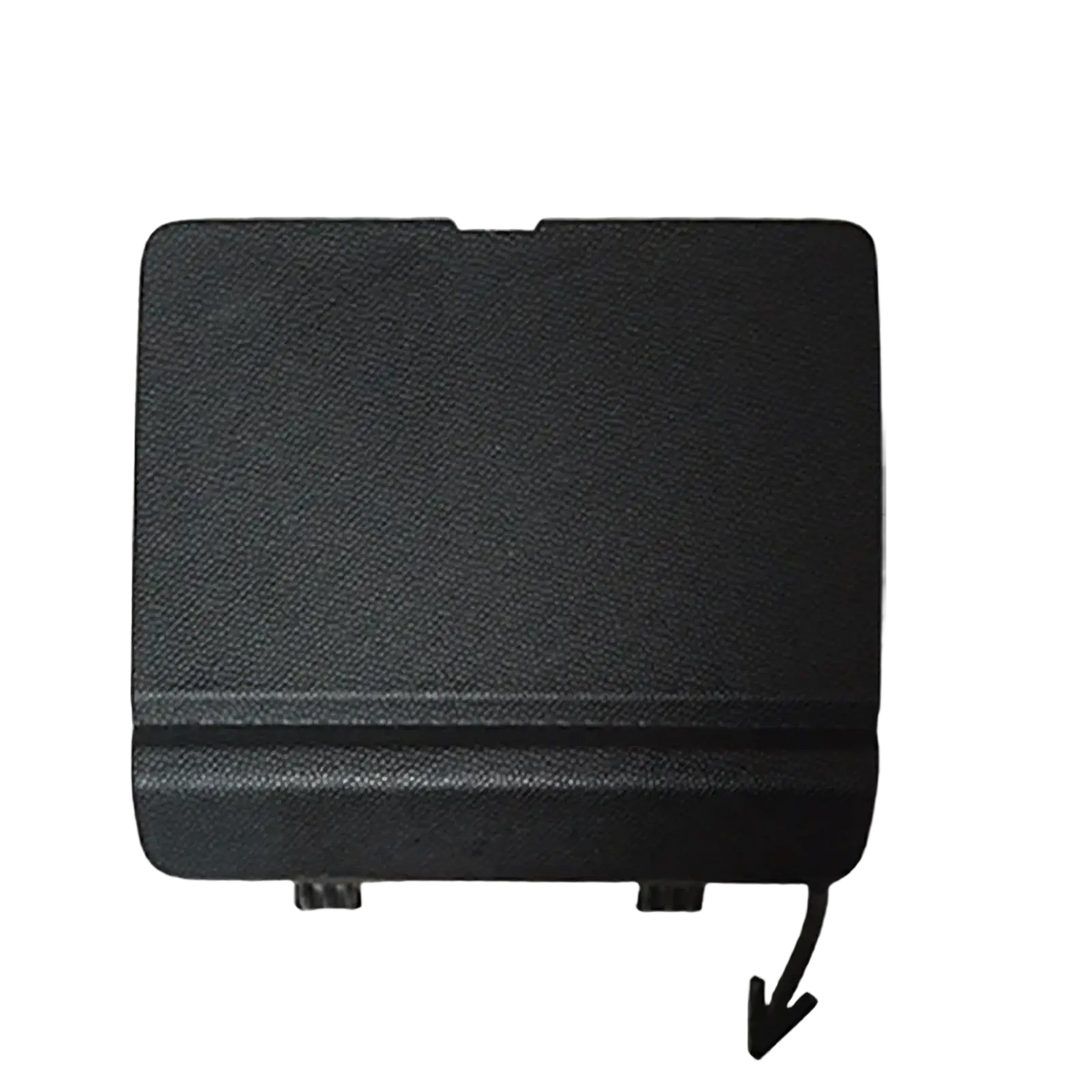 Black textured plastic rear trunk lid release button cover for chery jetour traveller t2 front tow hook cover back side