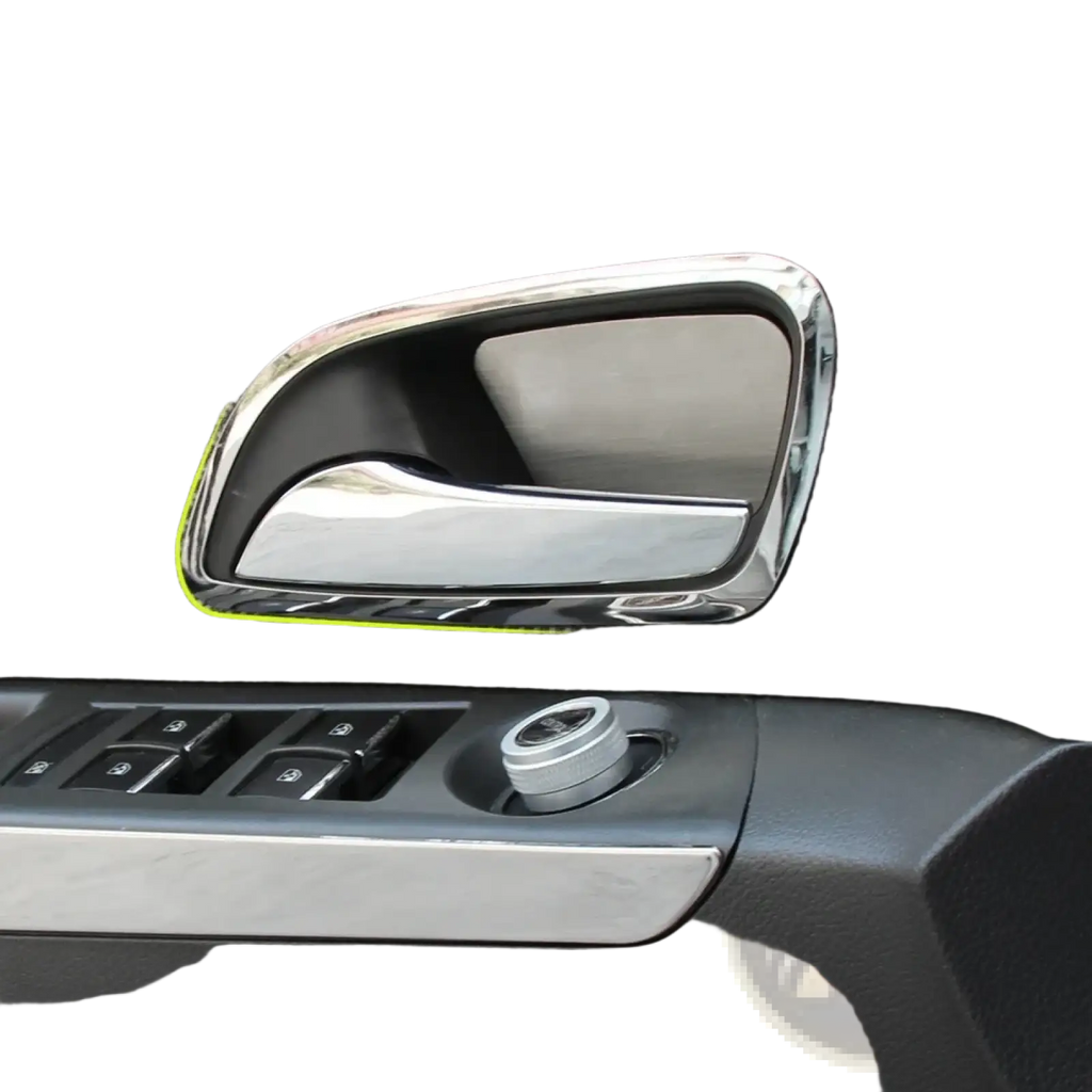 Chevrolet Cruze 2009-2014 chrome interior door handle trim 4pcs with sleek curved design and polished metallic surface