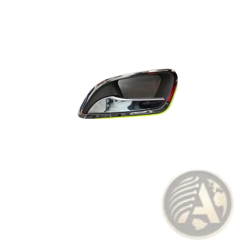 Chrome interior door handle trim for chevrolet cruze 2009-2014 with sleek design and yellow accent line
