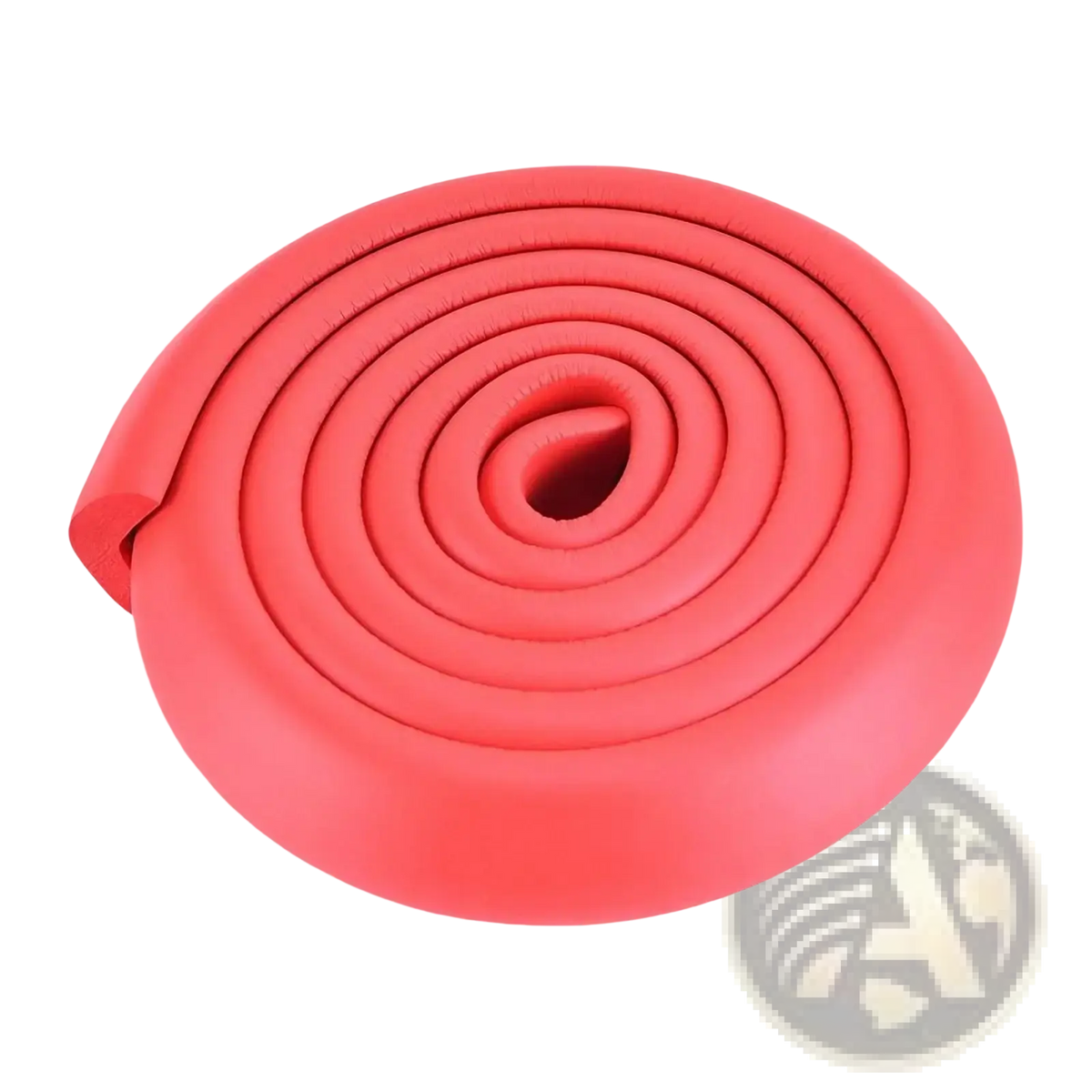 Child safety bumper strip thick l shape guard red foam safety corner protector coiled with rounded edges and soft texture