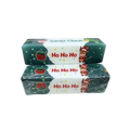 Christmas santa squishy slow rising stress relief toy in green and white packaging with cartoon reindeer and ho ho ho text