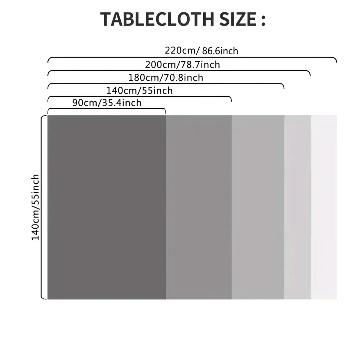 Gray Christmas tablecloth with red Santa lace trim featuring subtle gray tones available in multiple sizes