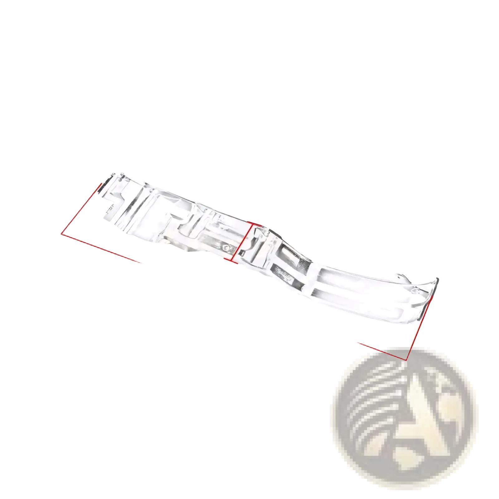 Clear plastic chrome inner primary accent cover for harley touring 17-22 with molded contours and mounting points