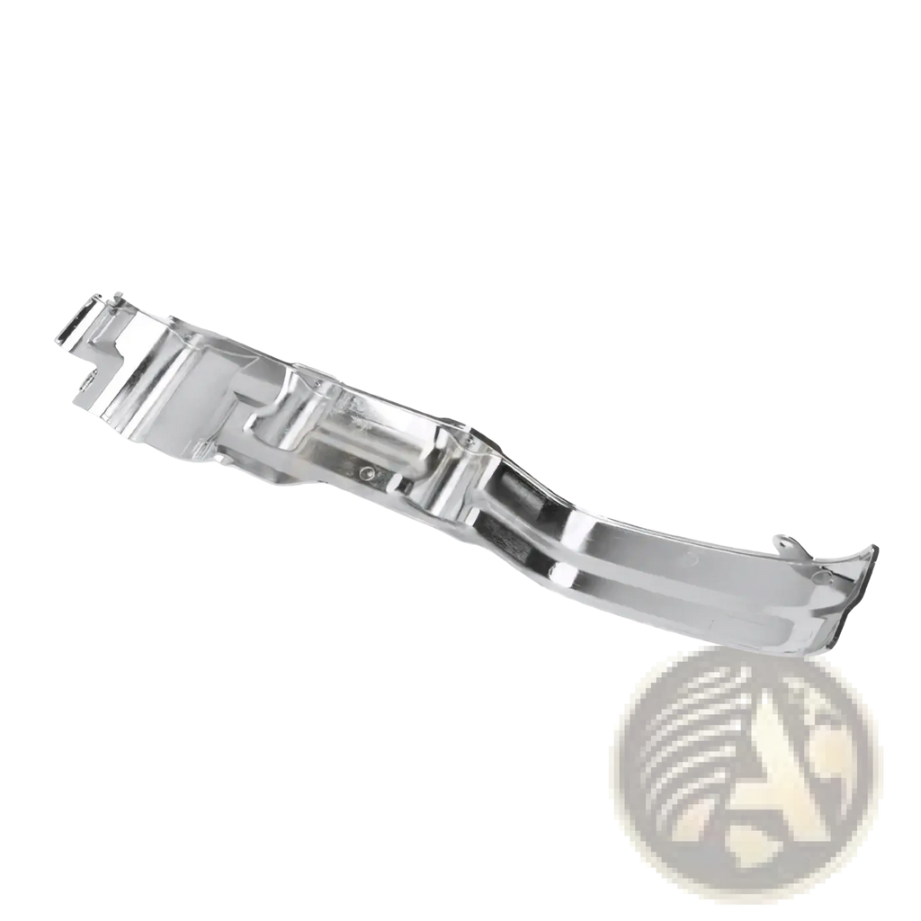 Chrome inner primary accent cover harley touring 17-22 with chrome-finished metal door handle trim and angular cutouts