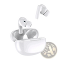 Chuban wireless earbuds active noise cancelling in white with sleek glossy finish and matching charging case