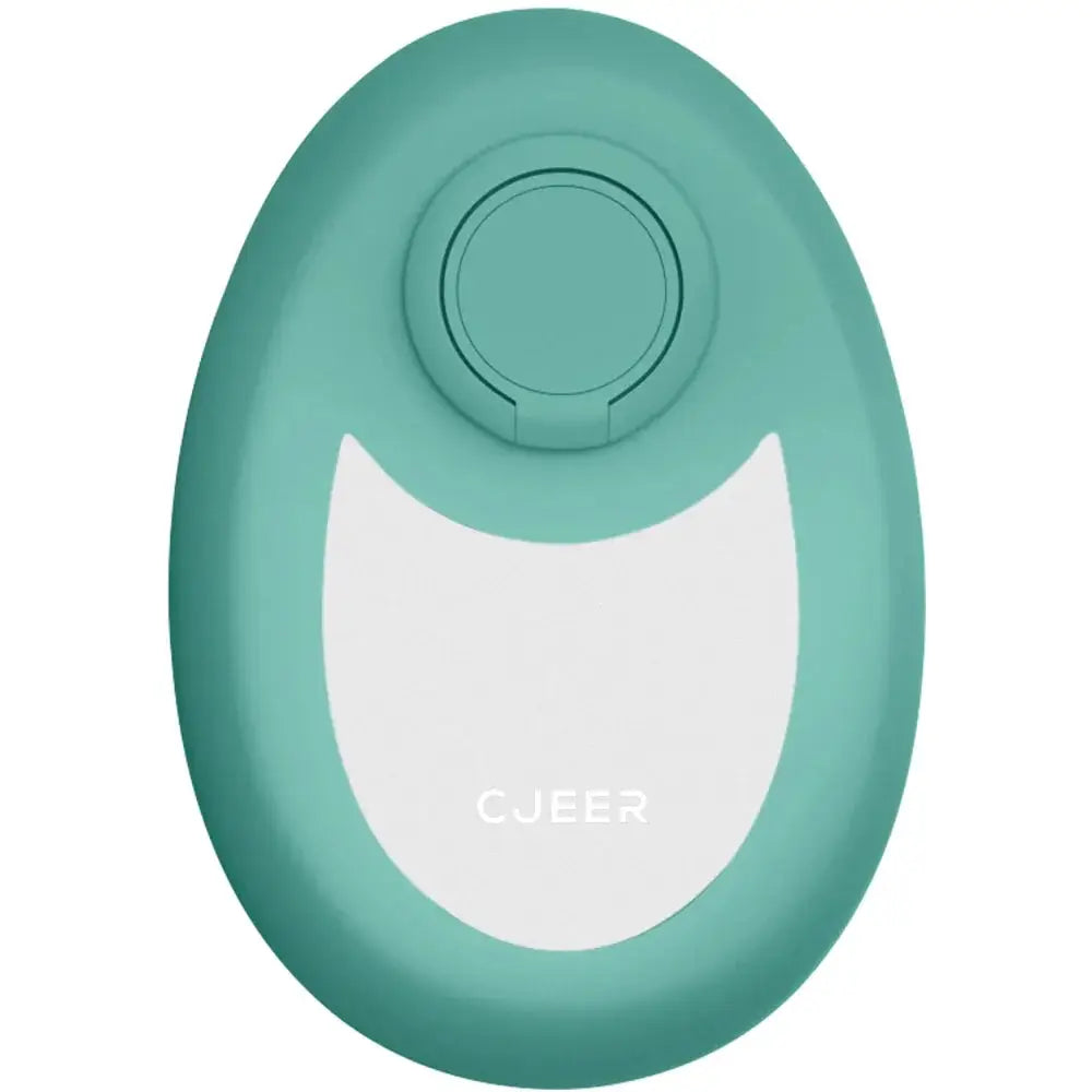Teal nano glass crystal hair eraser with smooth rounded design and white accent panel for painless removal