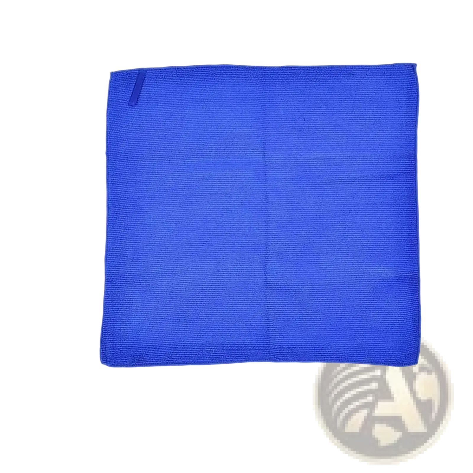 Bright blue textured microfiber clay bar towel for car detailing and deep cleaning