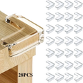 Clear corner protector for furniture safety made of transparent plastic designed for child safety and impact protection