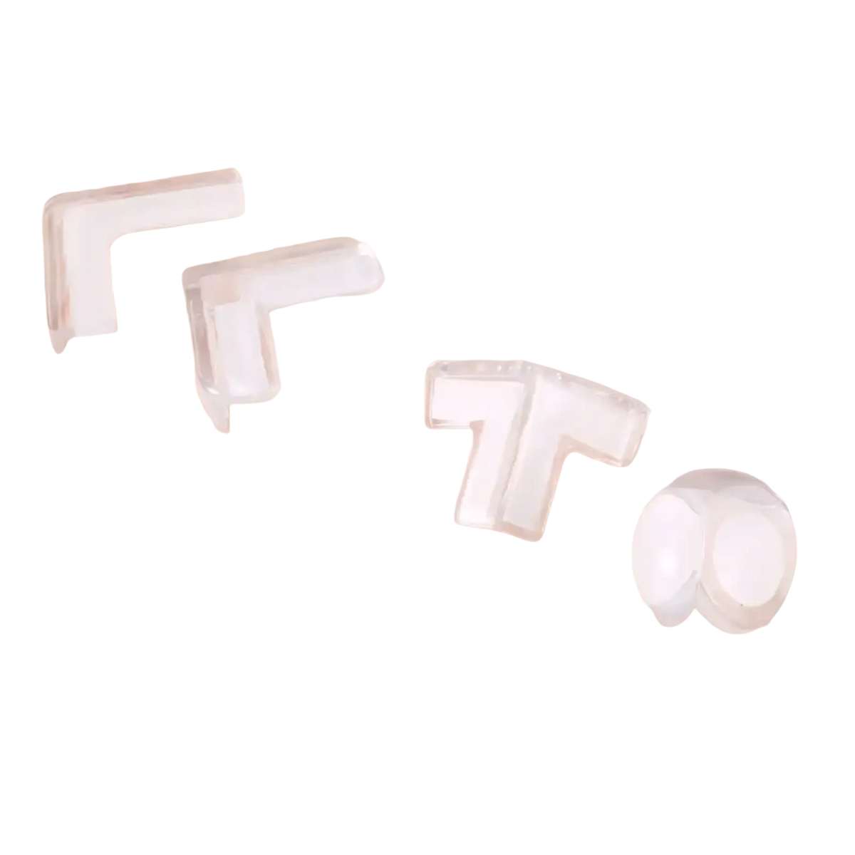 Clear plastic corner protectors and circular bumper pads 40 pack child safety guards for furniture edges and surfaces