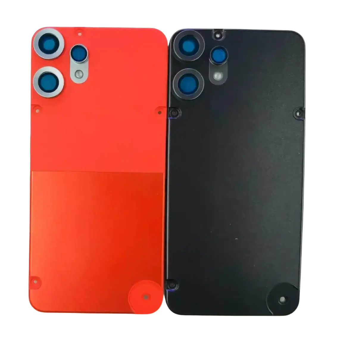 Red and black cmf phone 2 pro cover rear case with triple-camera rear case housing for enhanced protection