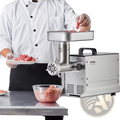 Commercial meat grinder 11 lbs per min stainless steel with black handle and vevor control knob