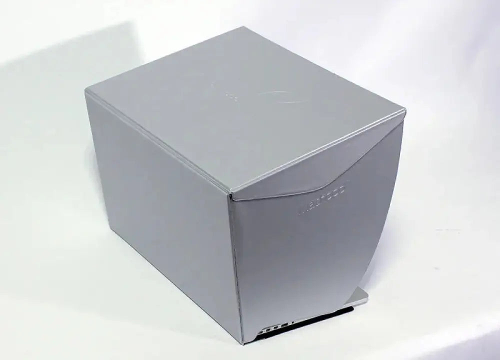 Gray rectangular universal anti-glare laptop sun hood with curved front panel and embossed branding for 14 to 15 inch screens