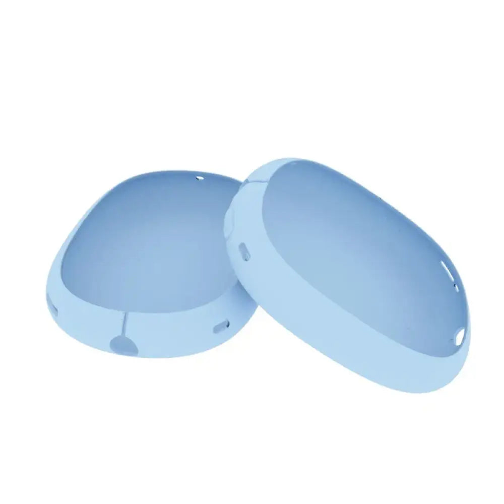 Light blue silicone protective case for apple airpods pro with earcup covers for airpods max