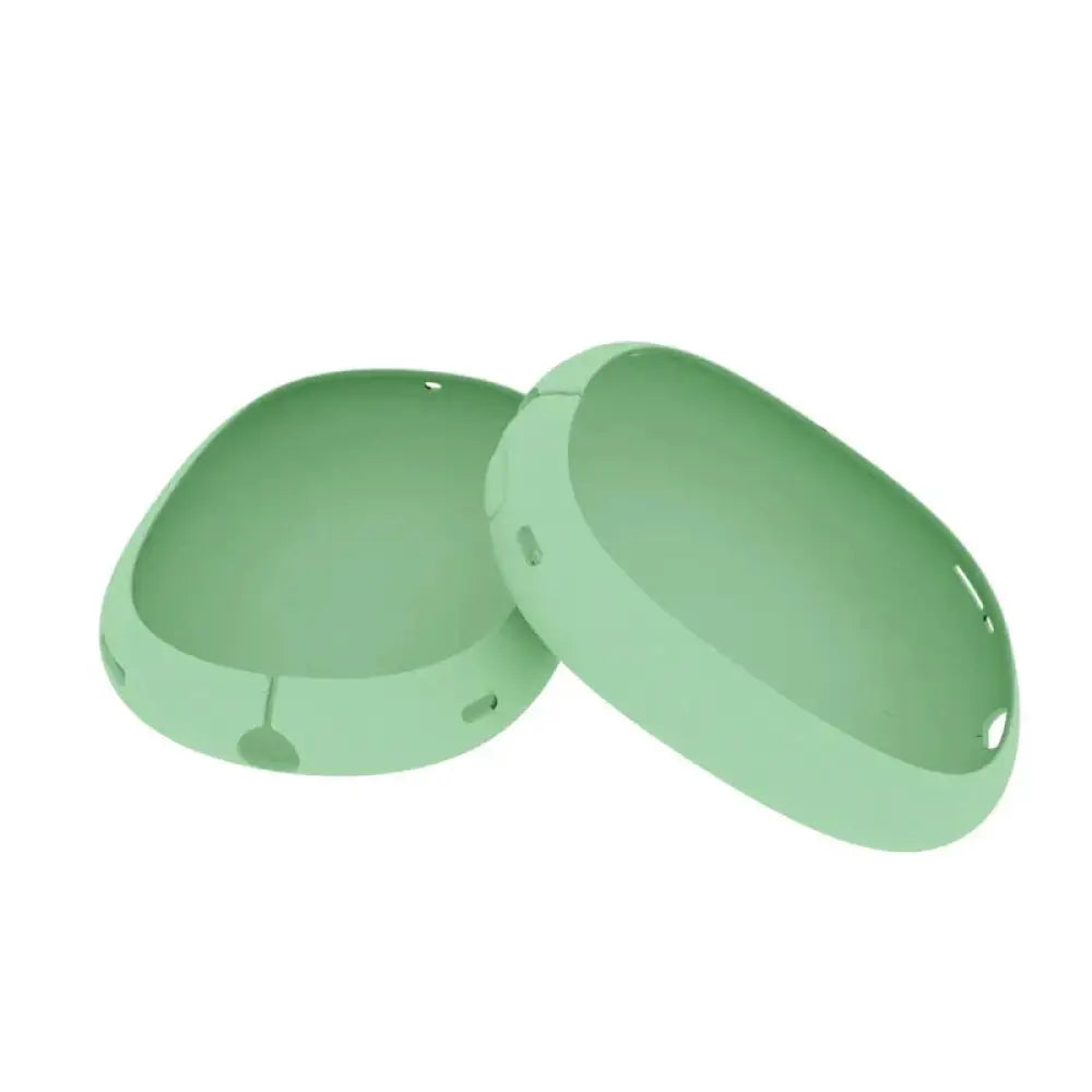Mint green silicone protective case for apple airpods pro included in airpods max silicone earcup covers set